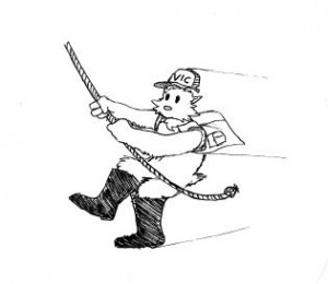 Here is VIC in case you see him on the trails (created by cartoonist, Royal McDonnell)