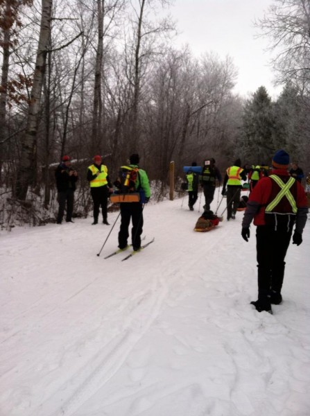 The 75 Mile race start quietly gets underway.