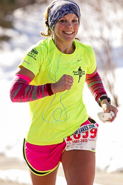 Stephanie Johnson-Hoff blazing brightly the Ron Daws road course. Photo by Wayne Kryduba