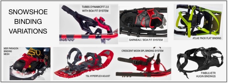 Snowshoe binding variations