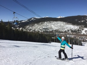 Bluebird skies at Copper Mountain. 