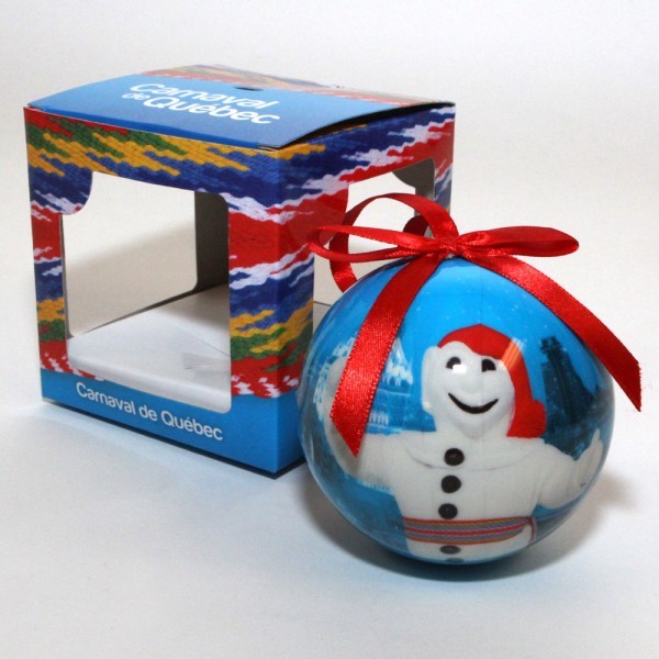 Plan now to decorate the tree with these Christmas ball ornaments of Bonhomme Carnaval!