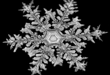 close up image of a snowflake