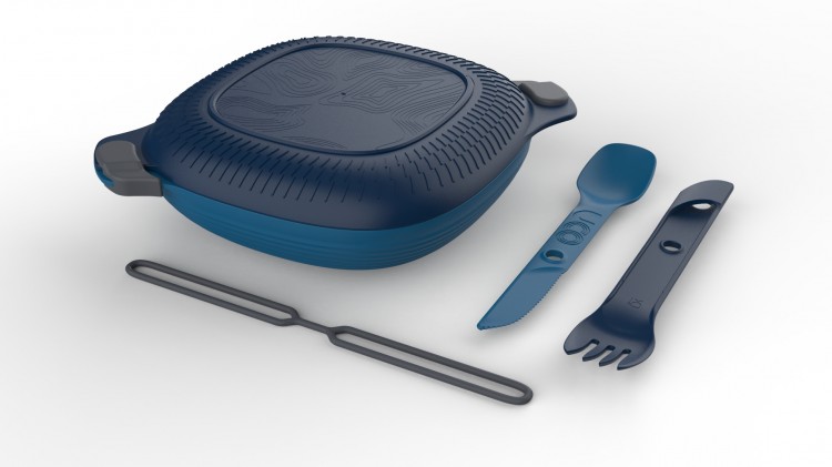 outdoor retailer gear: product photo: UCO Eco 5 Piece Mess Kit Blue