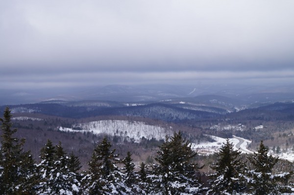 Western view, Mount Snow is off in the distance