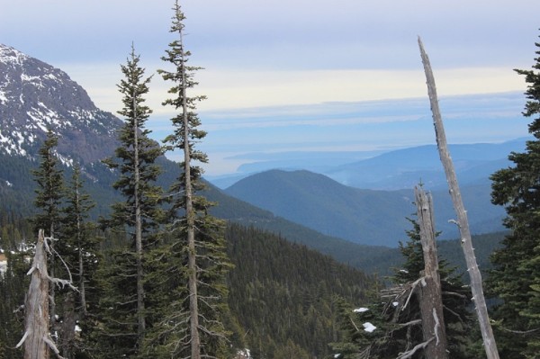 View of Canada from Hurricane Hill.