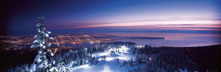 view from Vancouver from Grouse Mountain