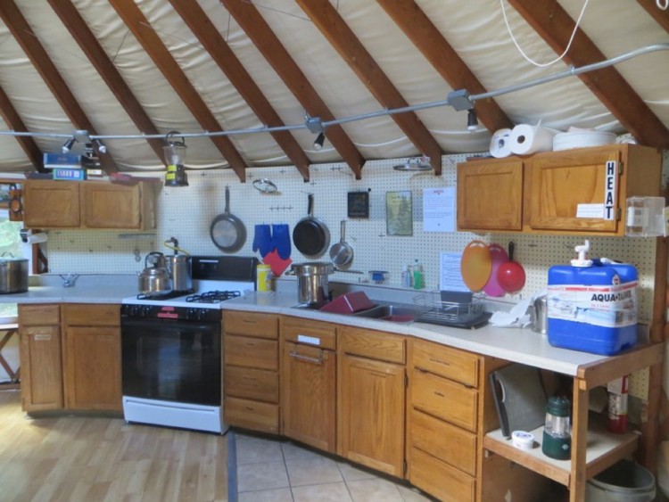 interior of a yurt