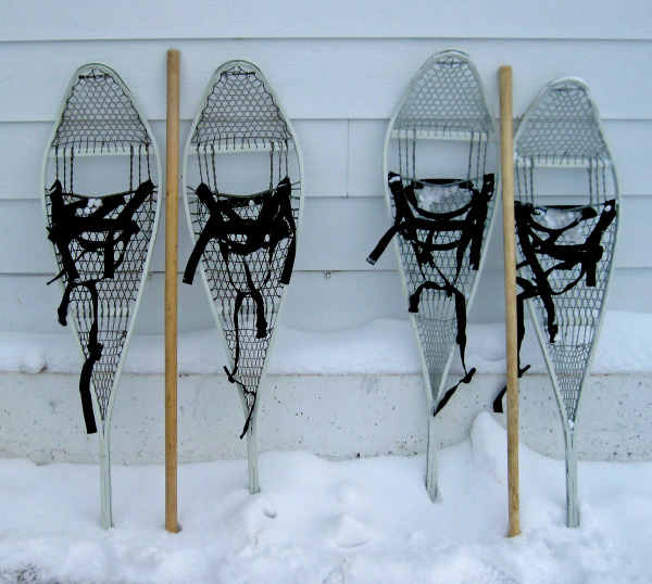 Arnprior Army surplus magnesium frame snowhoes.