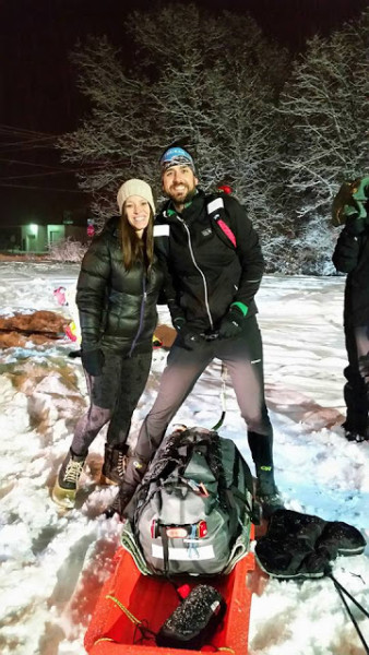 Edward Sandor gamely made 105 miles before the leg gave out. "I told myself 'I can do this" a billion times, and I believed it for a while, but the pain kept building. Every few steps my leg would move in a way it shouldn't." Courtesy Edward Sandor