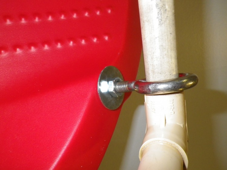 front detail of the DIY pulk sled