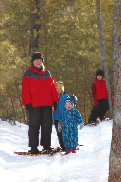 Snowshoes today can fit most any size person.