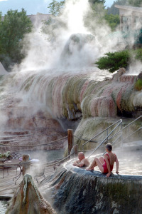 The word "pahgosa" comes from the Ute Indians, who used the springs throughout the 1800s. "Pah" means water and "gosa" means boiling.