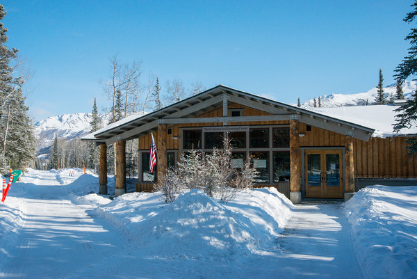 Denali National Park Welcome Center: six million acres to snowshoe inAlaska.