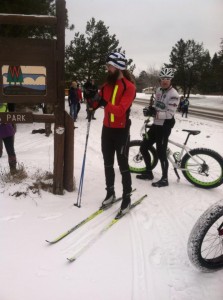 Runners, XC skiers, snow bikes and some snowshoers made up the methods entrants fought to finish their distance