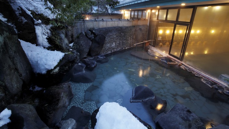 hot spring in a hotel