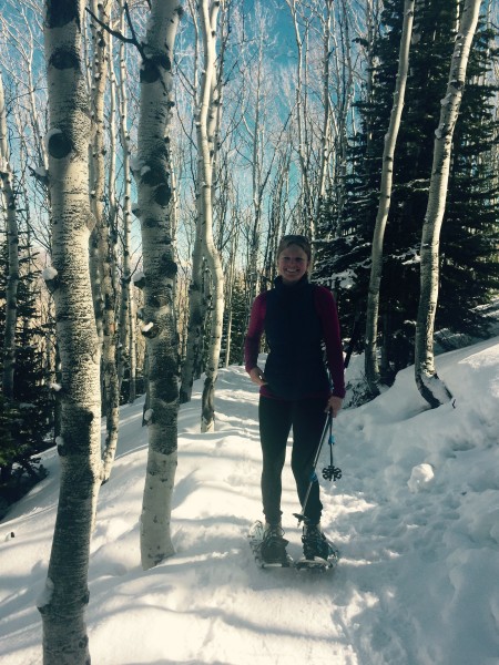 Writer Kim Fuller on the trail in Park City. Photo by Victoria Ritzinger.