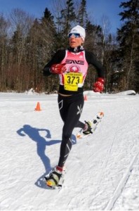 Amber Ferreira racing and winning the 2014 USSSA National Championships in Vermont (photo Joe Viger)